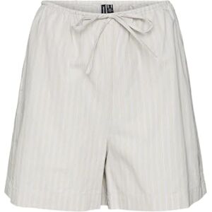 VERO MODA Women's Vmgili Hw WVN Ga Shorts, Silver Lining/AOP: zandie, XS VERO MODA Women's Vmgili Hw WVN Ga Shorts, Silver Lining/AOP: zandie, XS