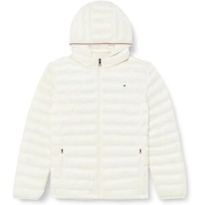 Tommy Hilfiger Women's CRV LW PADDED GLOBAL STRIPE JKT Puffer Jacket, Ancient White, 46 Tommy Hilfiger Women's CRV LW PADDED GLOBAL STRIPE JKT Puffer Jacket, Ancient White, 46