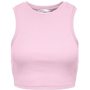 ONLY Onlvilma S/L Cropped Tank Top JRS Noos, Pink Lady, L ONLY Onlvilma S/L Cropped Tank Top JRS Noos, Pink Lady, L