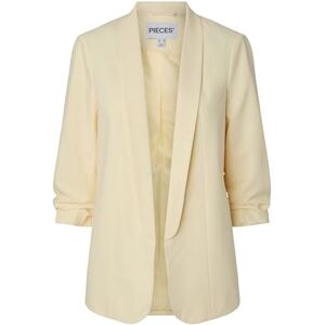 PIECES Womens Pcbosella 3/4 Blazer Noos Bc, French Vanilla, L UK PIECES Womens Pcbosella 3/4 Blazer Noos Bc, French Vanilla, L UK
