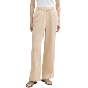 Tom Tailor Denim Women's Basic Muslin Straight Trousers, 14460 Light Breeze, M Tom Tailor Denim Women's Basic Muslin Straight Trousers, 14460 Light Breeze, M