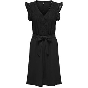 ONLY Women's Onlelisa S/L V-Neck Dress Cs JRS, Black, S ONLY Women's Onlelisa S/L V-Neck Dress Cs JRS, Black, S
