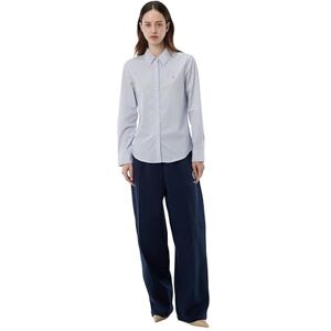 Tommy Hilfiger Women’s Regular Fit Poplin Shirt with Pointed Collar, Blue (Hugh STP/Blue), 6 Tommy Hilfiger Women’s Regular Fit Poplin Shirt with Pointed Collar, Blue (Hugh STP/Blue), 6