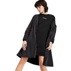 Armani Exchange Women's Essential Milano/New York Logo Lettering Casual Dress, Black, L Armani Exchange Women's Essential Milano/New York Logo Lettering Casual Dress, Black, L