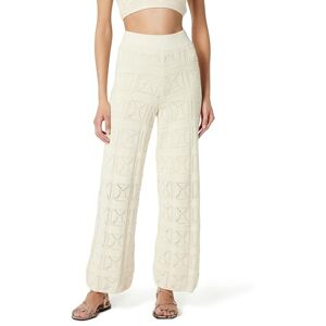 The Drop Women's Diza Pull-On Flare-Leg Crochet Pant, Birch, 5XL Plus The Drop Women's Diza Pull-On Flare-Leg Crochet Pant, Birch, 5XL Plus