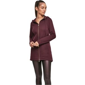 Urban Classics Women's Long Hoodie Parka, Long Jumper with Drawstring Zip, Long Sleeves Jumper with Large Pockets & Elasticated Cuffs, Long Cardigan with Hoodie, Colour: Redwine, Size: X-Small Urban Classics Women's Long Hoodie Parka, Long Jumper with Drawstring Zip, Long Sleeves Jumper with Large Pockets & Elasticated Cuffs, Long Cardigan with Hoodie, Colour: Redwine, Size: X-Small
