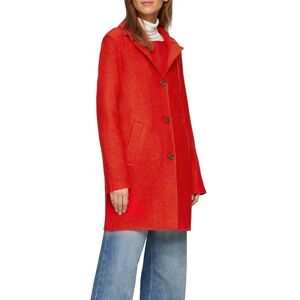 s.Oliver Unlined Short Wool Blend Coat with Open Edges, red, 10 s.Oliver Unlined Short Wool Blend Coat with Open Edges, red, 10