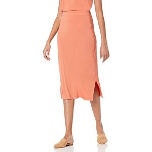 Amazon Essentials Women's Pull-on Knit Midi Skirt (Available in Plus Sizes), Rust Orange, M Amazon Essentials Women's Pull-on Knit Midi Skirt (Available in Plus Sizes), Rust Orange, M