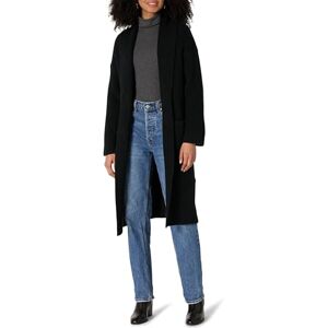 Amazon Essentials Women's Oversized-Fit Long Cardigan with Pockets Cotton Blend Textured Knit, Black, XL Amazon Essentials Women's Oversized-Fit Long Cardigan with Pockets Cotton Blend Textured Knit, Black, XL