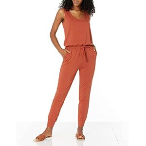Amazon Essentials Women's Studio Terry Fleece Jumpsuit (Available in Plus Size), Terracotta, Medium Amazon Essentials Women's Studio Terry Fleece Jumpsuit (Available in Plus Size), Terracotta, Medium