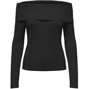 ONLY Bestseller A/S ONLKATIA LS Off Shoulder KNT, Black, S ONLY Bestseller A/S ONLKATIA LS Off Shoulder KNT, Black, S