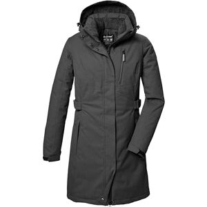 killtec KOW 303 WMN PRK 41815-000 Women's Functional Parka with Zip-Off Hood Anthracite Melange 50 killtec KOW 303 WMN PRK 41815-000 Women's Functional Parka with Zip-Off Hood Anthracite Melange 50