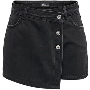 ONLY Female Skirt ONLLESLY Mini Skirt, Washed Black, XL ONLY Female Skirt ONLLESLY Mini Skirt, Washed Black, XL