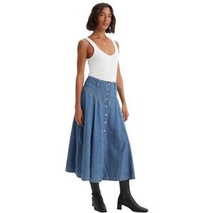 Levi's Button FRNT Circle Skirt MED Indigo Flat Finish, Play Day, 24 Levi's Button FRNT Circle Skirt MED Indigo Flat Finish, Play Day, 24