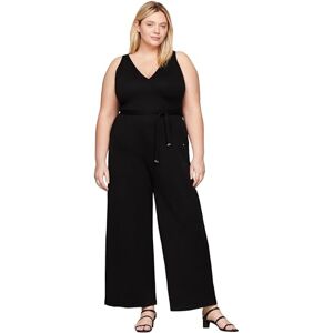 Tommy Hilfiger Women Jumpsuit Smooth Lines One Piece V-neck, Black (Black), 54 Tommy Hilfiger Women Jumpsuit Smooth Lines One Piece V-neck, Black (Black), 54