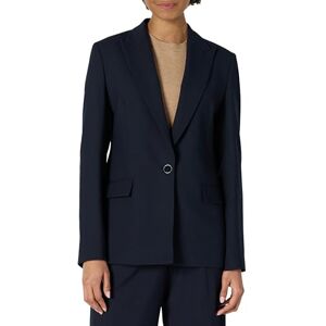 Amazon Essentials Women's Regular-Fit Woven Single-Breasted Blazer, Navy, 14-16 Amazon Essentials Women's Regular-Fit Woven Single-Breasted Blazer, Navy, 14-16