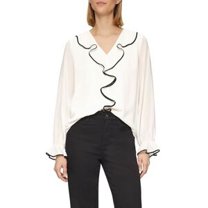 s.Oliver BLACK LABEL s.Oliver Chiffon Blouse with Ruffle Trim s.Oliver BLACK LABEL s.Oliver Chiffon Blouse with Ruffle Trim