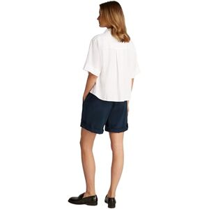 Tommy Hilfiger Women’s Short Sleeve Relaxed Fit Linen Shirt, White (Th Optic White), 8 Tommy Hilfiger Women’s Short Sleeve Relaxed Fit Linen Shirt, White (Th Optic White), 8