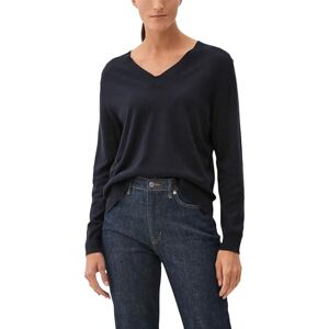 s.Oliver Fine Knit Viscose Mix Jumper, Navy, 8 s.Oliver Fine Knit Viscose Mix Jumper, Navy, 8