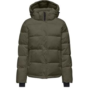 ONLY Women's Onlann Premium Puffer Jacket Regular OTW Quilted, Brown, S ONLY Women's Onlann Premium Puffer Jacket Regular OTW Quilted, Brown, S