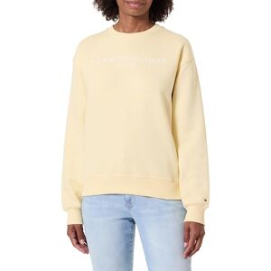 Tommy Hilfiger Women's Sweatshirt without Hood, Yellow (Frozen Custard), XXL Tommy Hilfiger Women's Sweatshirt without Hood, Yellow (Frozen Custard), XXL