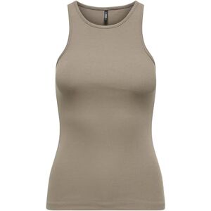 ONLY Onlkenya Life Rib Tank Top JRS Noos, Walnut, 3XL ONLY Onlkenya Life Rib Tank Top JRS Noos, Walnut, 3XL