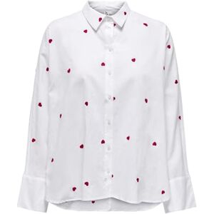ONLY Women's Female Onlnew Hemd Blouse, Bright White 7, XS ONLY Women's Female Onlnew Hemd Blouse, Bright White 7, XS