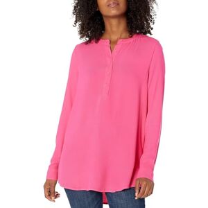 Amazon Essentials Women's Long-Sleeve Woven Blouse, Hot Pink, L Amazon Essentials Women's Long-Sleeve Woven Blouse, Hot Pink, L