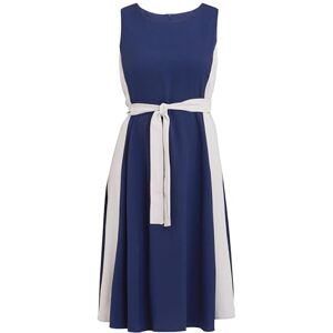 Gina Bacconi Two Tone Dress, Navy/Cream, 18 Gina Bacconi Two Tone Dress, Navy/Cream, 18