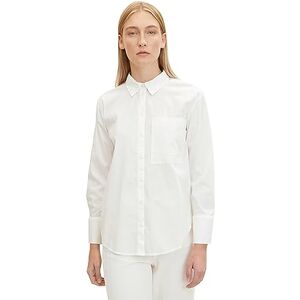 TOM TAILOR Ladies Blouse with Chest Pocket 1034784, 10315 Whisper White, 38 TOM TAILOR Ladies Blouse with Chest Pocket 1034784, 10315 Whisper White, 38