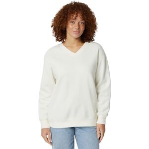 Amazon Essentials Women's Oversized V-Neck Fleece Pullover Sweatshirt, Cream, L Amazon Essentials Women's Oversized V-Neck Fleece Pullover Sweatshirt, Cream, L