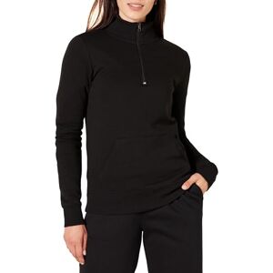 Amazon Essentials Women's Long-Sleeve Fleece Quarter-Zip Jumper (Available in Plus Sizes), Black, XS Amazon Essentials Women's Long-Sleeve Fleece Quarter-Zip Jumper (Available in Plus Sizes), Black, XS
