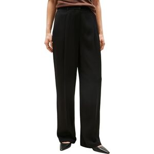Tommy Hilfiger Women's Straight Cut Relaxed Fit Twill Trousers, Black (Black), 8 Tommy Hilfiger Women's Straight Cut Relaxed Fit Twill Trousers, Black (Black), 8