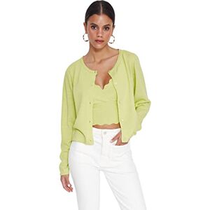 Trendyol Women Regular fit Basic Button Placket Knitwear Cardigan,Mint,S Trendyol Women Regular fit Basic Button Placket Knitwear Cardigan,Mint,S