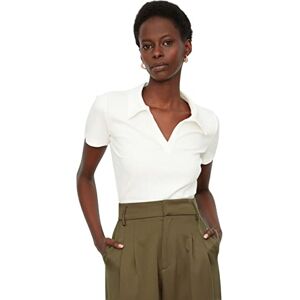 Trendyol Women Slim fit Basic Polo Neck Knitted Blouse Weiß Trendyol Women Slim fit Basic Polo Neck Knitted Blouse Weiß