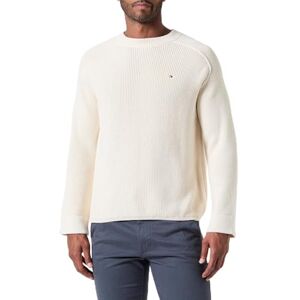 Tommy Hilfiger Women's Knitted Jumper, Off-White (Ivory Petal), L Tommy Hilfiger Women's Knitted Jumper, Off-White (Ivory Petal), L