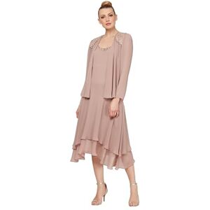 S.L. Fashions Women's Mother of The Bride Dress with Embellished Neckline & Shoulder, Wedding Guest (Petite and Regular Sizes) Special Occasion, Cashmere, 20 S.L. Fashions Women's Mother of The Bride Dress with Embellished Neckline & Shoulder, Wedding Guest (Petite and Regular Sizes) Special Occasion, Cashmere, 20