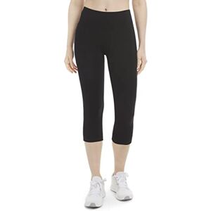 Zone Women's Cotton Stretch Crop Legging with Pocket, Deep Black, S Zone Women's Cotton Stretch Crop Legging with Pocket, Deep Black, S