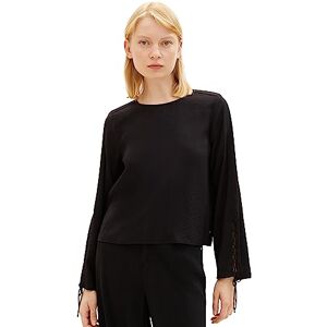 Tom Tailor Denim Women's Lace Up Blouse, 14482-deep Black, XXL Tom Tailor Denim Women's Lace Up Blouse, 14482-deep Black, XXL
