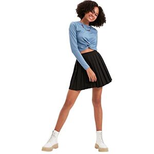 Trendyol Women Young Mini A-line Skater Woven Skirt Schwarz Trendyol Women Young Mini A-line Skater Woven Skirt Schwarz
