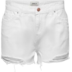 ONLY Onlpacy Hw DNM Shorts Noos, White, S ONLY Onlpacy Hw DNM Shorts Noos, White, S