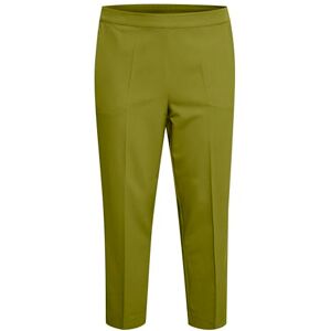Kaffe Curve Women's Plus-size Women's Trousers Cropped Length Elasticated Waist Pockets Pants, Calla Green, Kaffe Curve Women's Plus-size Women's Trousers Cropped Length Elasticated Waist Pockets Pants, Calla Green,