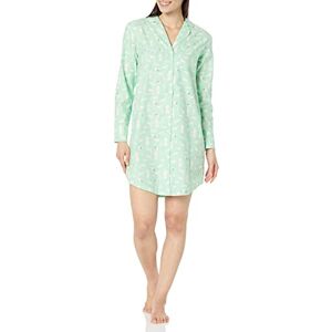 Amazon Essentials Women's Woven Flannel Notch Collar Nightgown (Available in Plus Size), Mint Green Forest Animals, XL Amazon Essentials Women's Woven Flannel Notch Collar Nightgown (Available in Plus Size), Mint Green Forest Animals, XL