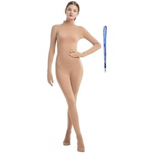 Full Bodysuit Womens Costume Without Hood Spandex Zentai Unitard Body Suit, Nude, XXL Full Bodysuit Womens Costume Without Hood Spandex Zentai Unitard Body Suit, Nude, XXL