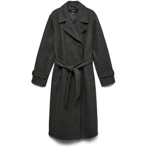 VERO MODA Female Trench Coat VMFORTUNEVEGA Coat, Dark grey blend, XL VERO MODA Female Trench Coat VMFORTUNEVEGA Coat, Dark grey blend, XL