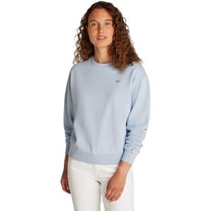 Tommy Hilfiger Women’s Contrast Flag Regular Fit Sweatshirt, Blue (Breezy Blue), XXS Tommy Hilfiger Women’s Contrast Flag Regular Fit Sweatshirt, Blue (Breezy Blue), XXS