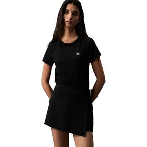 Calvin Klein Jeans Women Short-Sleeve T-Shirt Ck Embroidery Crew Neck, Black (Ck Black), XXL Calvin Klein Jeans Women Short-Sleeve T-Shirt Ck Embroidery Crew Neck, Black (Ck Black), XXL