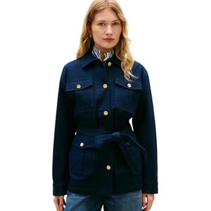 Tommy Hilfiger Women's Cotton Gold Button Field Jacket WW0WW50628, BLUE, XL Tommy Hilfiger Women's Cotton Gold Button Field Jacket WW0WW50628, BLUE, XL