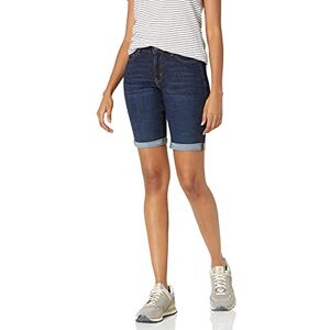 Amazon Essentials Women's Mid-Rise Slim-Fit Bermuda Shorts with Pockets, Dark Wash, 20 Amazon Essentials Women's Mid-Rise Slim-Fit Bermuda Shorts with Pockets, Dark Wash, 20