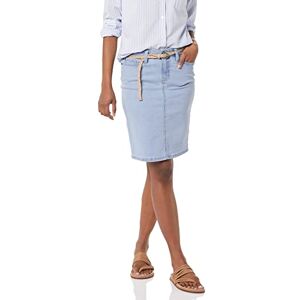 Amazon Essentials Women's Classic 5-Pocket Denim Skirt (Available in Plus Sizes), Light Wash, 20 Amazon Essentials Women's Classic 5-Pocket Denim Skirt (Available in Plus Sizes), Light Wash, 20